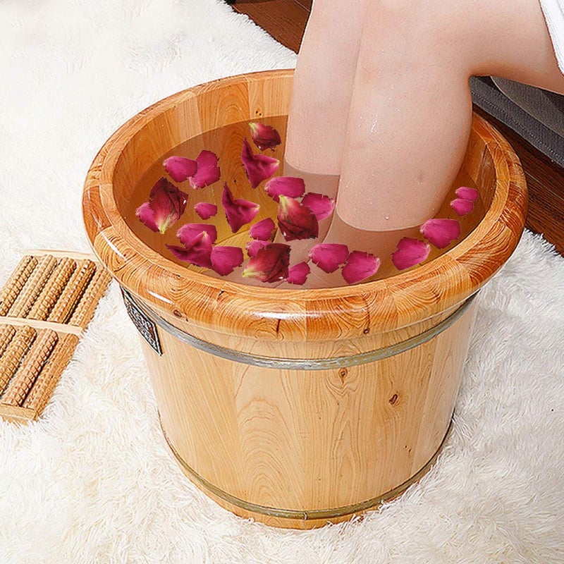 Hslife 150 Grams/ 5.3 OZ Natural Real Red Rose Flower Petals Dried Rose Petal for Wedding Decoration Bath Foot Bath Wedding Confetti Crafts Accessories (5.3, Ounces) - Image 5